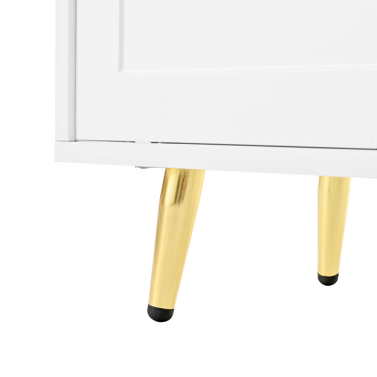 SCHUHSCHRANK aus Spanplatte 121x35x49cm in Weiß mit Sitzpolster - Weiß, Holzwerkstoff (121/49/35cm) - Modfu