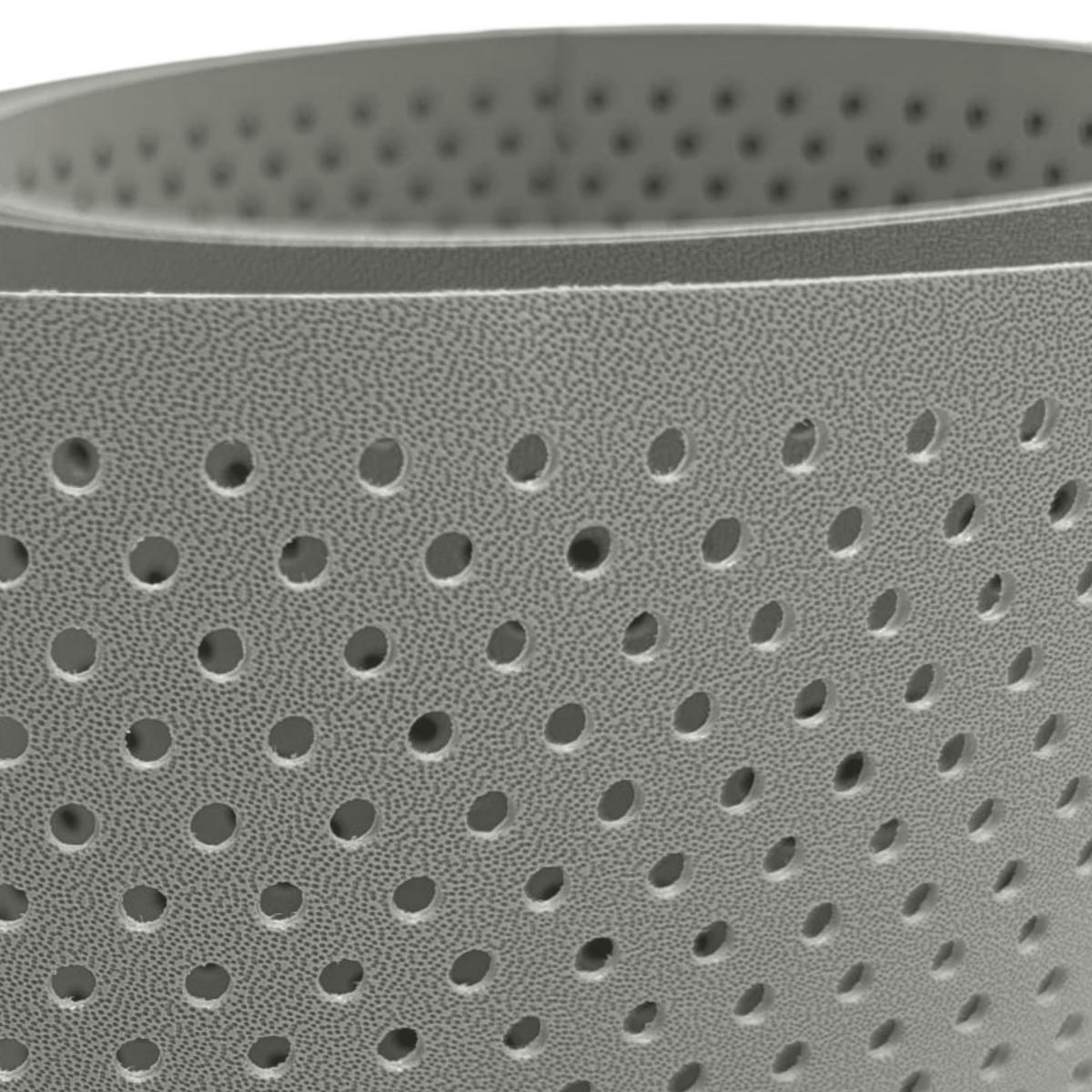 SICHTSCHUTZSTREIFEN PP Premium Gelocht 15 Prozent Streifen Steingrau 50m - Graubraun, Kunststoff (5000/19cm) - ZAUN|ZU