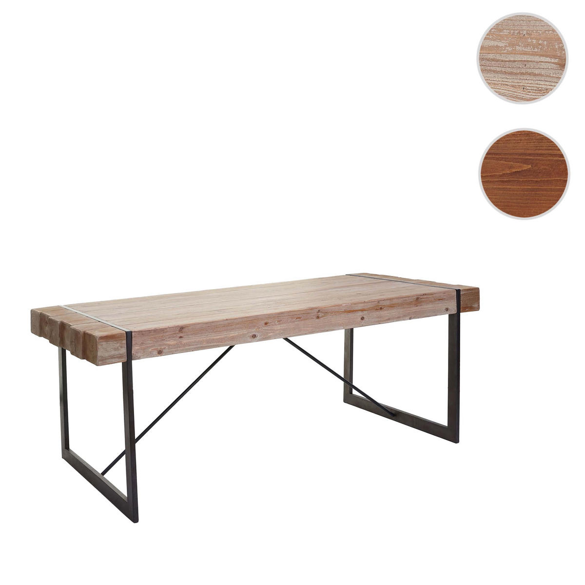 ESSZIMMERTISCH eckig Braun - Braun, Holz (90/200/80cm) - MCW