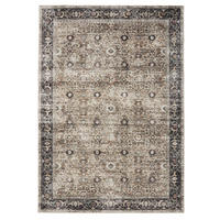VINTAGE-TEPPICH George waschbar 160x230 cm - Taupe/Anthrazit, Kunststoff (160/230cm) - benuta