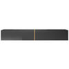 TV-LOWBOARD Bisira Schwarz / Gold 200 cm - Schwarz, Holzwerkstoff (200/30/31.6cm) - Selsey