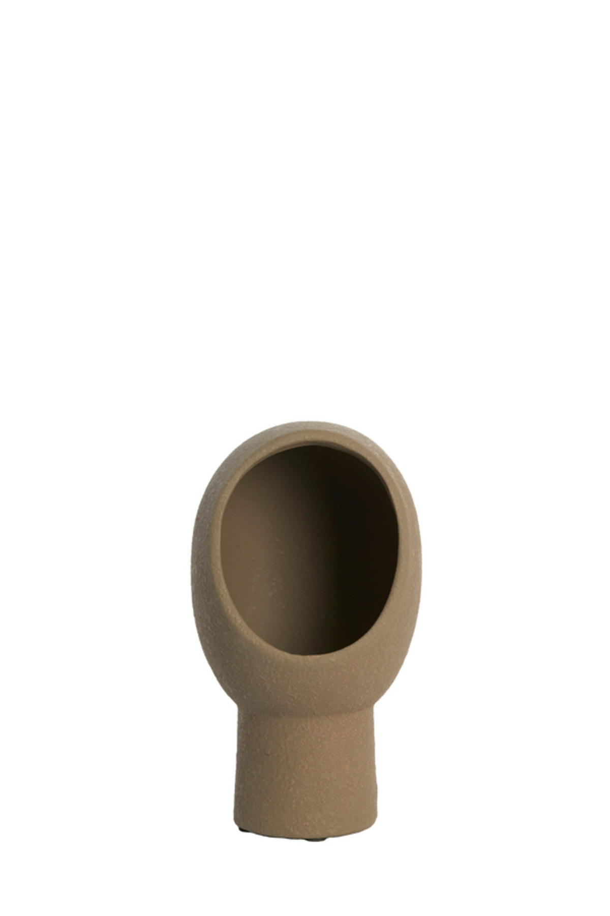 TISCHLAMPE Monk Braun 18,5/17/30 cm - Dunkelbraun, Keramik (18.5/17/30cm) - Light & Living