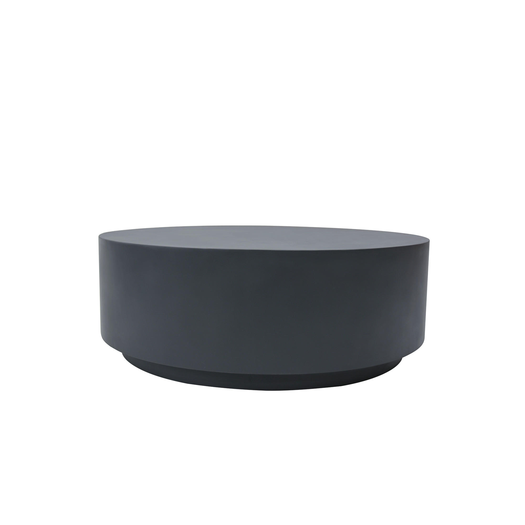 COUCHTISCH ROME Groß aus Beton 101 x 101 x 36 cm - Schwarz, Naturmaterialien (101/101/36cm) - Elementi