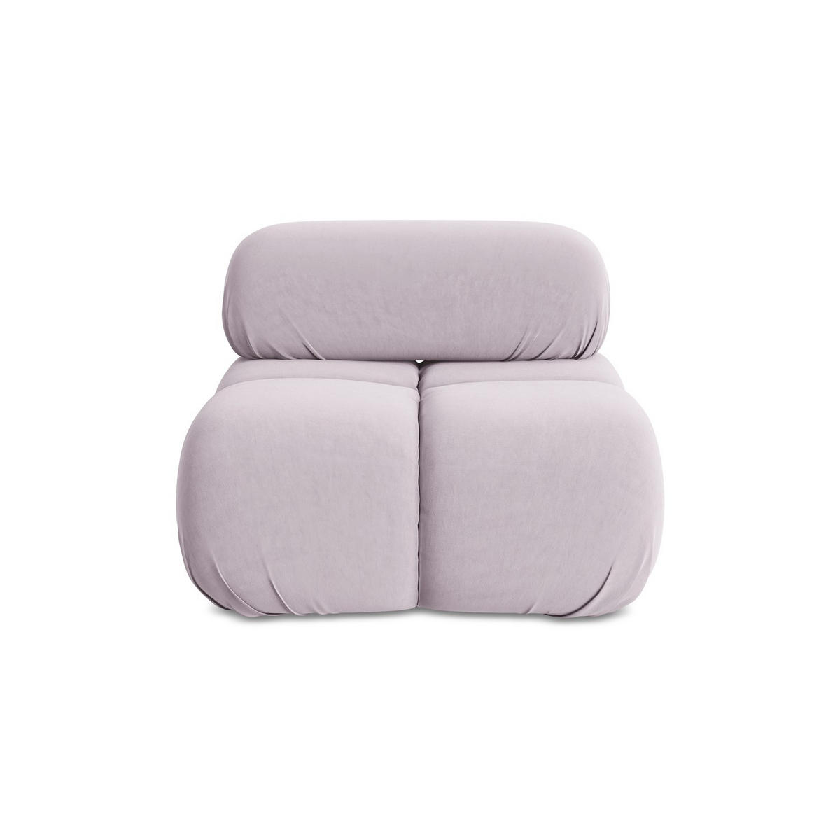 SESSEL Samt Stoff Violett - Lila/Flieder, Kunststoff/Textil (96/70/95cm) - LaMiaSofa