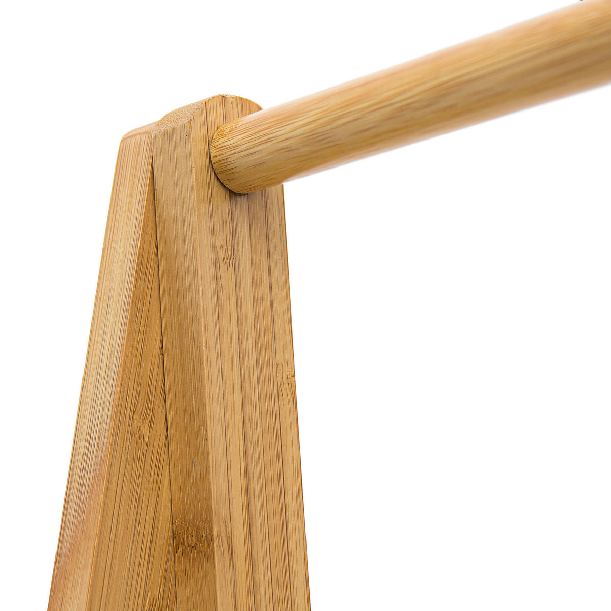 KLEIDERSTÄNDER - Hellbraun, Holz (51/158.5/40.5cm) - Relaxdays