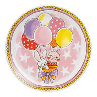 FRÜHSTÜCKSTELLER Es ist ein Mädchen in Bunt - 22cm - Multicolor, Keramik (21.8/21.8/2.5cm) - Blond Amsterdam