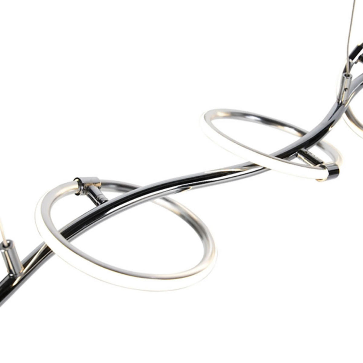 LED HÄNGELAMPE Chrom Silber - Silberfarben, Metall (115/17/150cm)