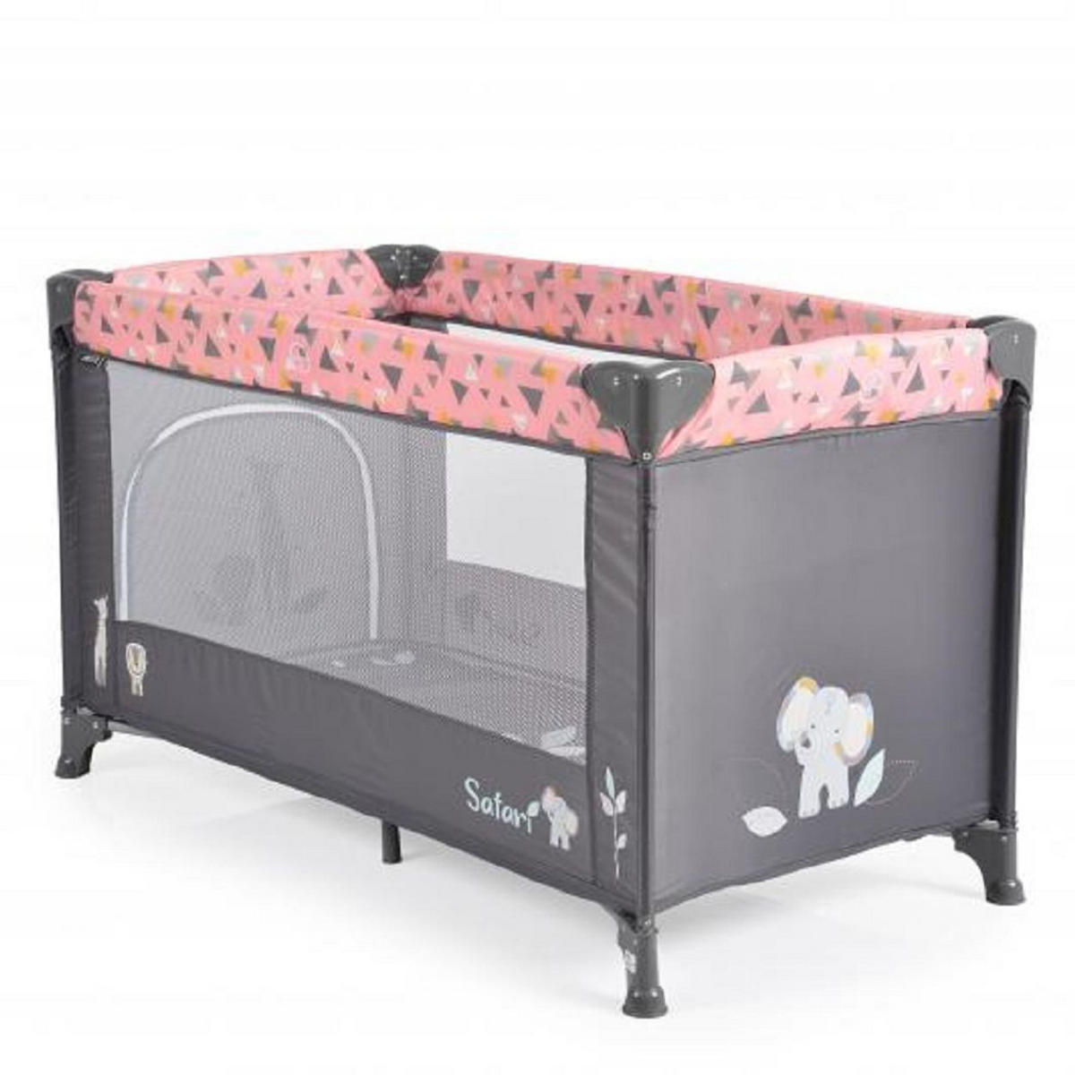 REISEBETT Safari rosa pink Matratze Sichtfenster Seiteneingang Tragetasche - Rosa, Kunststoff (60/120cm) - Moni