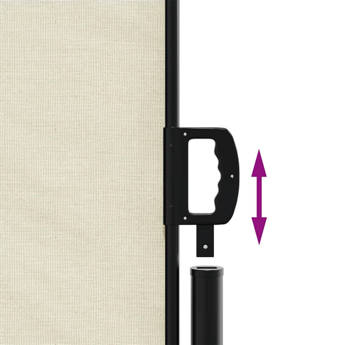 SEITENMARKISE Ausziehbar Creme 100/500 Cm - Creme, Textil (100/500cm) - vidaXL