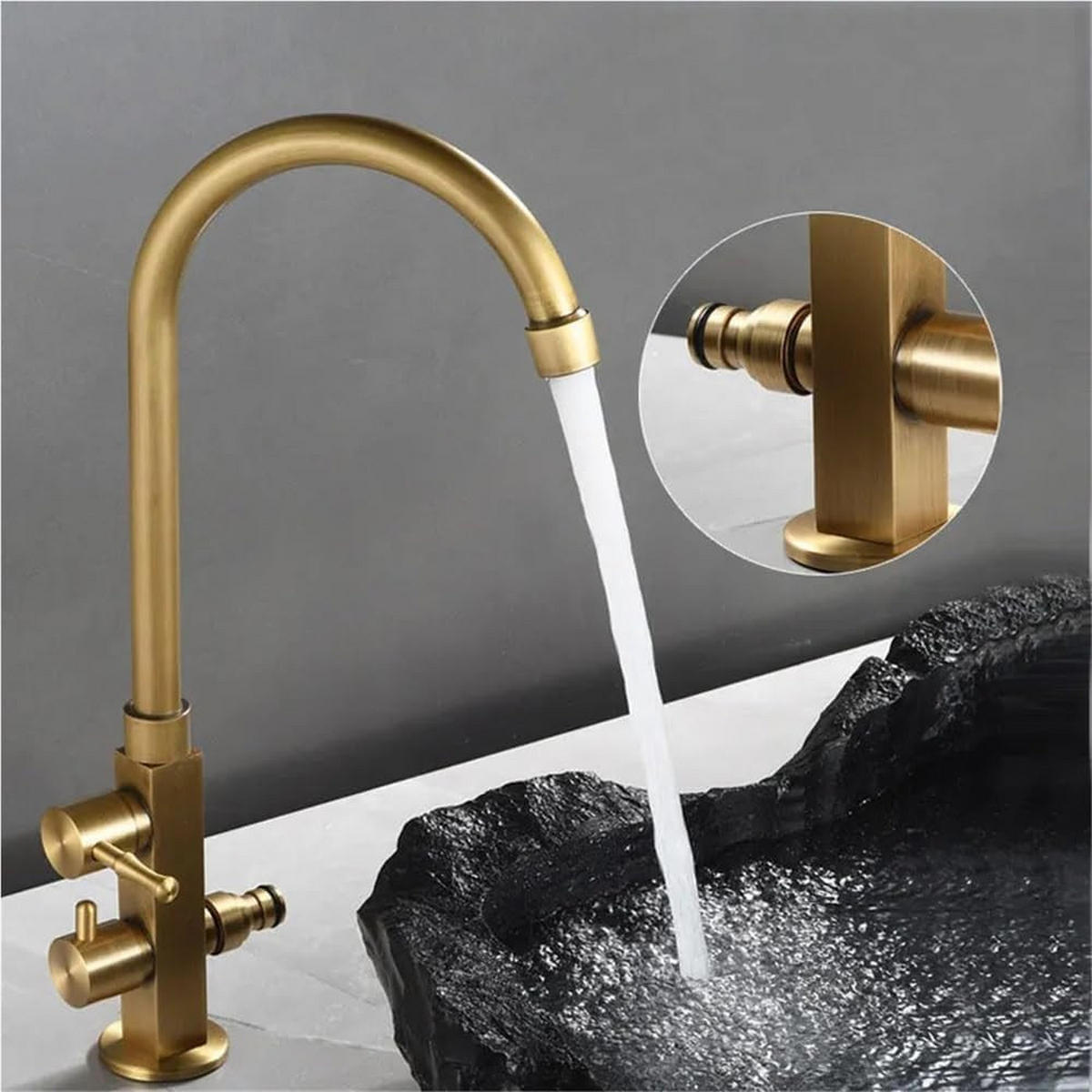 BADARMATUR, 37 x 20 cm, doppelseitiges Goldmodell - Goldfarben, Metall (51/6/25cm) - Vallsero