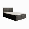 POLSTERBETT Topiq 144/203/103 schwarz - Anthrazit, Holzwerkstoff/Textil (140/200cm) - Beautysofa