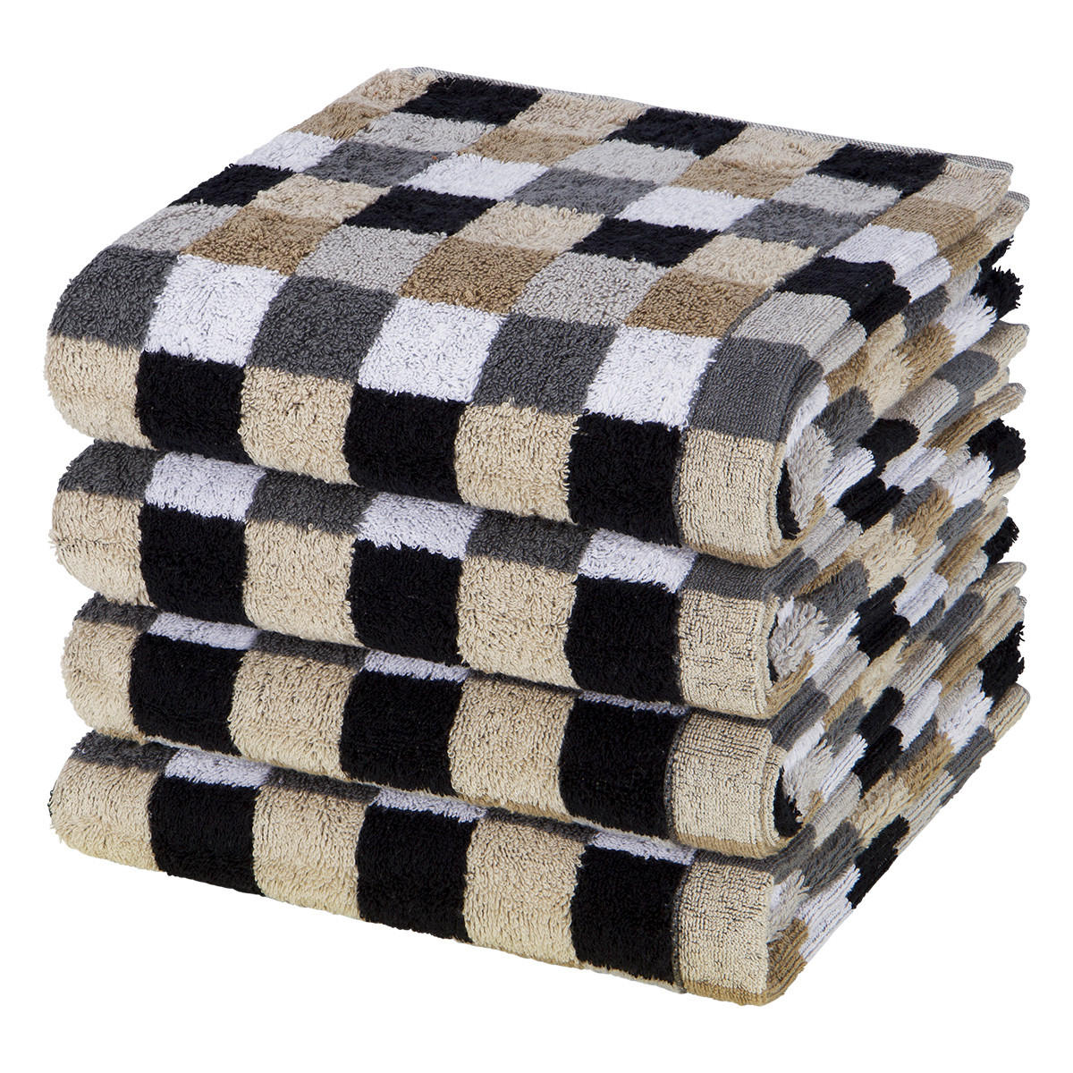 HANDTUCH Lifestyle 4er-Set - Grau, Textil (50/100cm) - Cawoe
