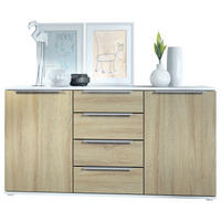 SIDEBOARD Porto Eiche sägerau - Eiche San Remo, Holzwerkstoff (139/72.5/35cm) - Vladon