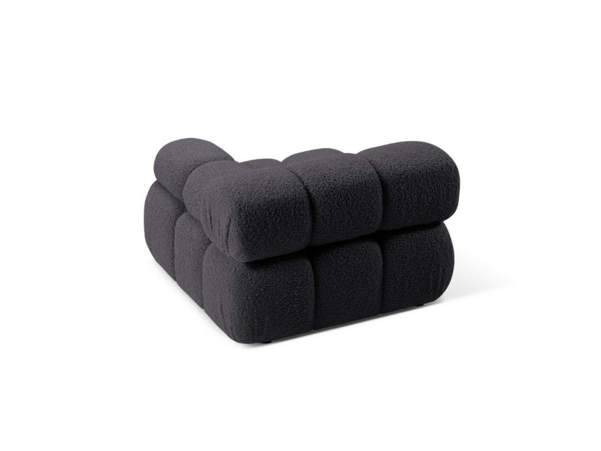 MODUL rechts Bellis aus Boucle graphit - Graphitfarben, Textil (94/70/94cm) - Micadoni