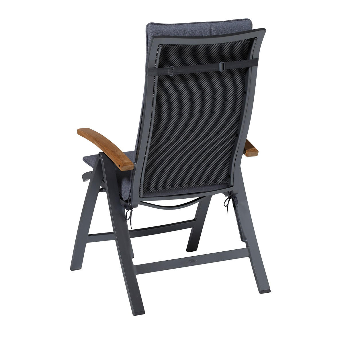 GARTENSTUHLKISSEN Manchester 120/50 cm 4er-Set - Grau, Textil (50/8/120cm) - Madison
