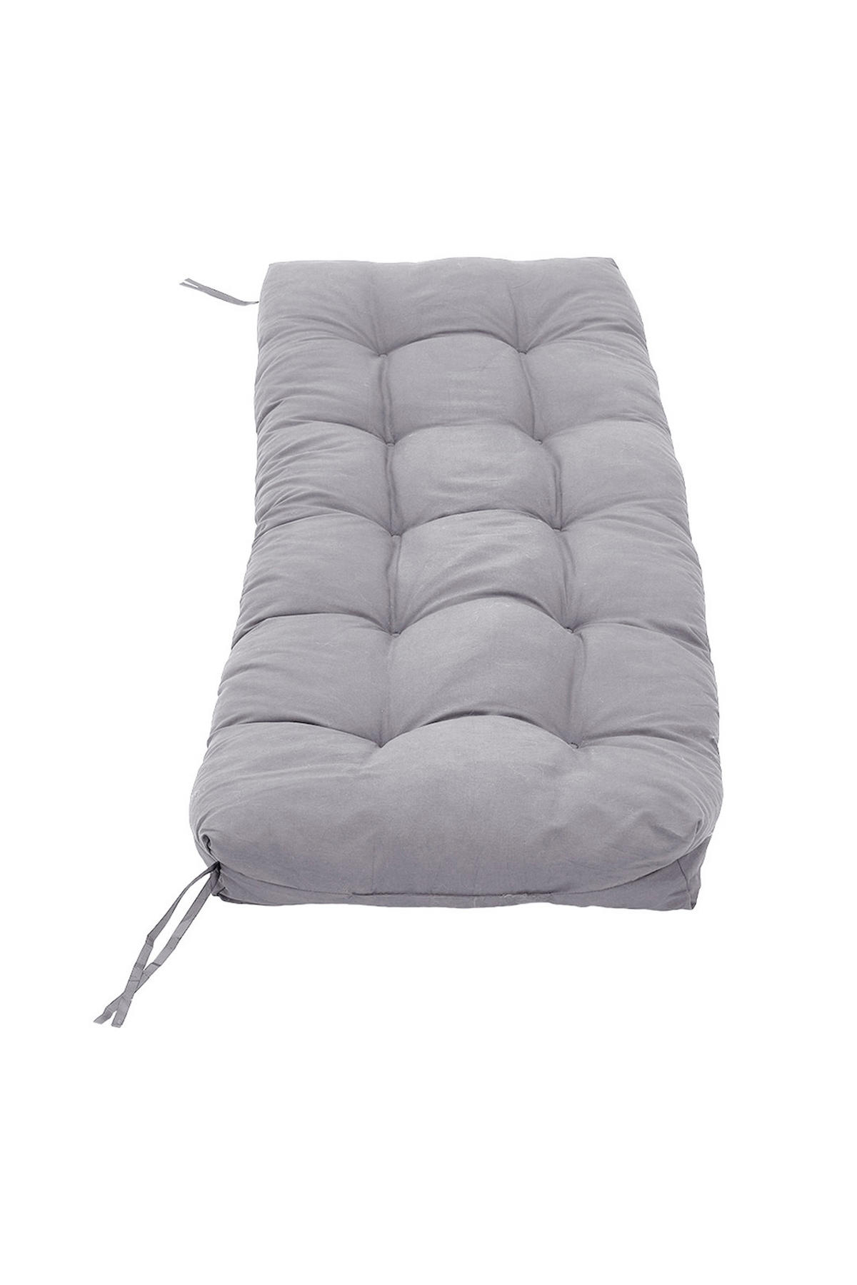SITZKISSEN für Gartenbänke aus Polyester PP-Baumwolle in Hellgrau Leicht und tragbar 120 cm B x 50 cm T - Grau, Textil (50/40/120cm) - Livingandhome