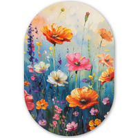 WANDBILD Blumen - Natur - Aquarell - Kunst 60x90 cm - Multicolor, Kunststoff (60/90cm) - MuchoWow