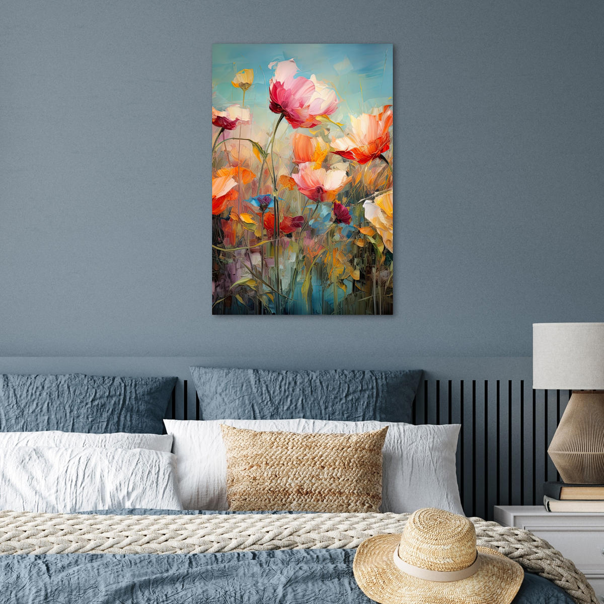 POSTER Blumen - Aquarell - Kunst - Botanisch - Natur 40x60 cm - Orange, Papier (40/60/0.1cm) - MuchoWow