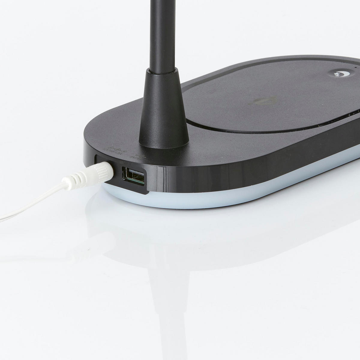 LED-SCHREIBTISCHLAMPE - dimmbar mit Wireless Charging und einstellbarer Farbtemperatur in Schwarz - Schwarz, Kunststoff (17.7/10.2/40.4cm) - Northpoint