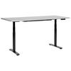 SCHREIBTISCH grauschwarz 180/72 cm elektrisch höhenverstellbar Destin IV - Schwarz/Grau, Holz (72/180/67cm) - Beliani