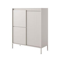 KOMMODE Beige 104/124/40 cm Sorano - Beige, Naturmaterialen/Metall (104/124/40cm) - Graingold