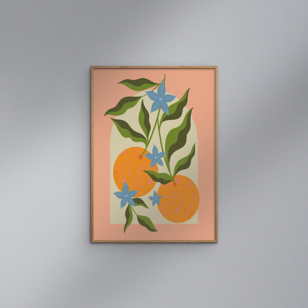 POSTER Melissa Donne - Orange Branch with Flowers - Multicolor, Papier (30/40/0.1cm) - Poster&Frame