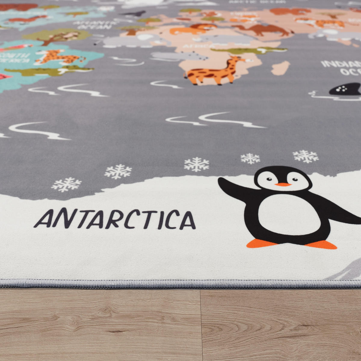 KINDERTEPPICH 200/200 cm Bino 581 - Dunkelgrau, Textil (200/200cm) - Paco Home