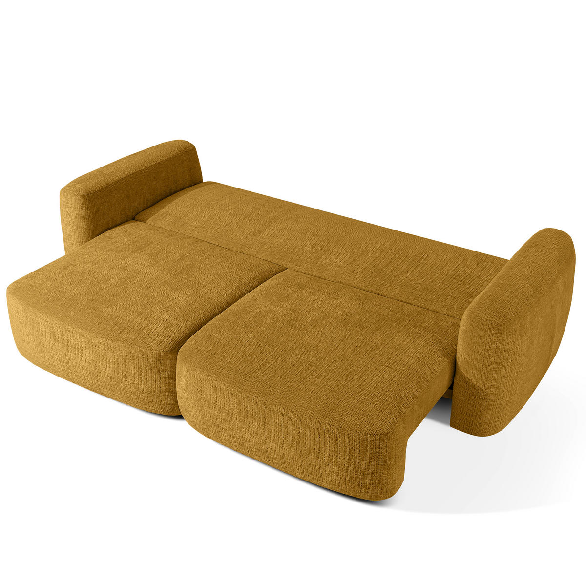 SITZGARNITUR ELOSA - Gelb, Holz/Textil (245/85/115cm) - KONSIMO®