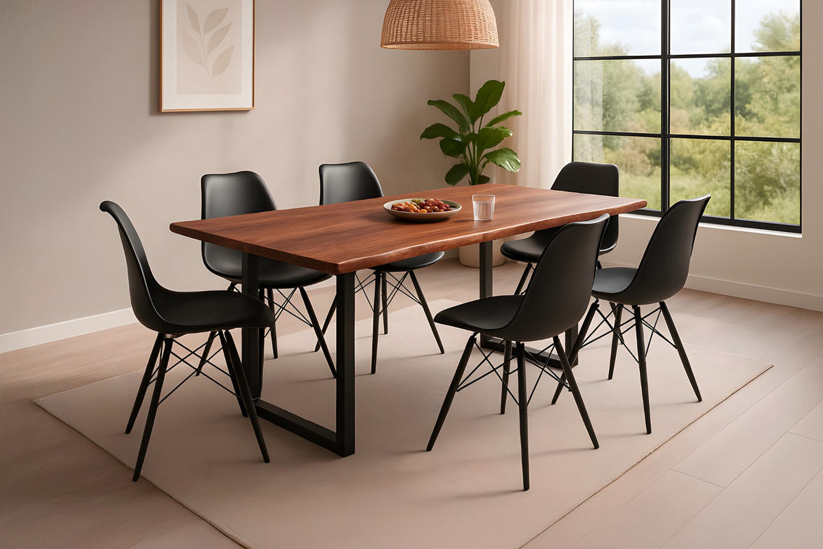 ESSTISCH ROXANA - Beige/Naturfarben, Holz (90/180/77cm) - SAM