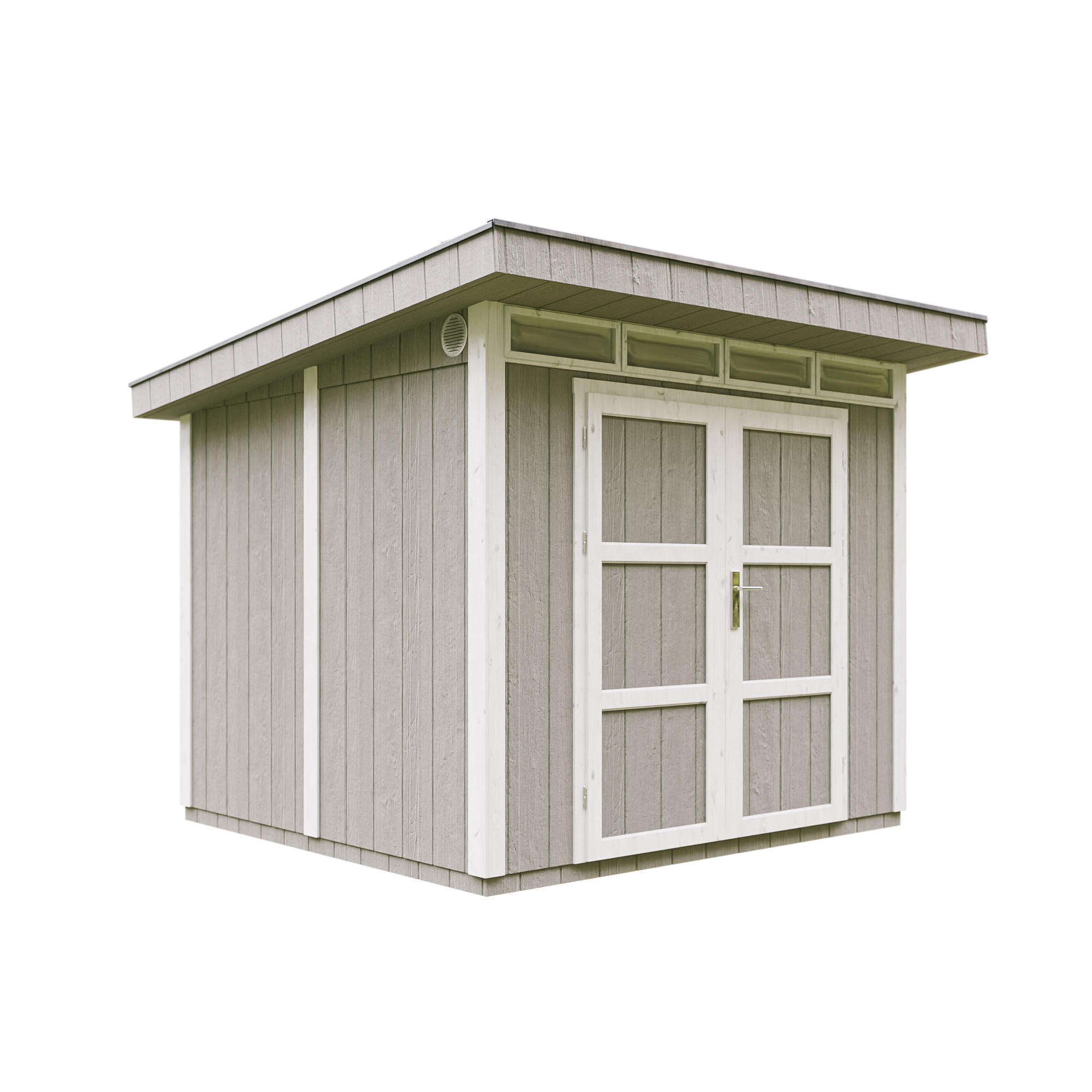 Timbela Holz-Gartenhaus Grau 294x237x279 cm