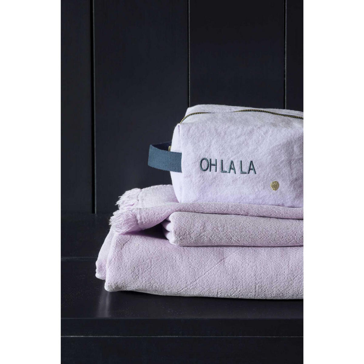 HANDTUCH Luna flieder 50 x 100 cm - Flieder, Textil (50/100cm)