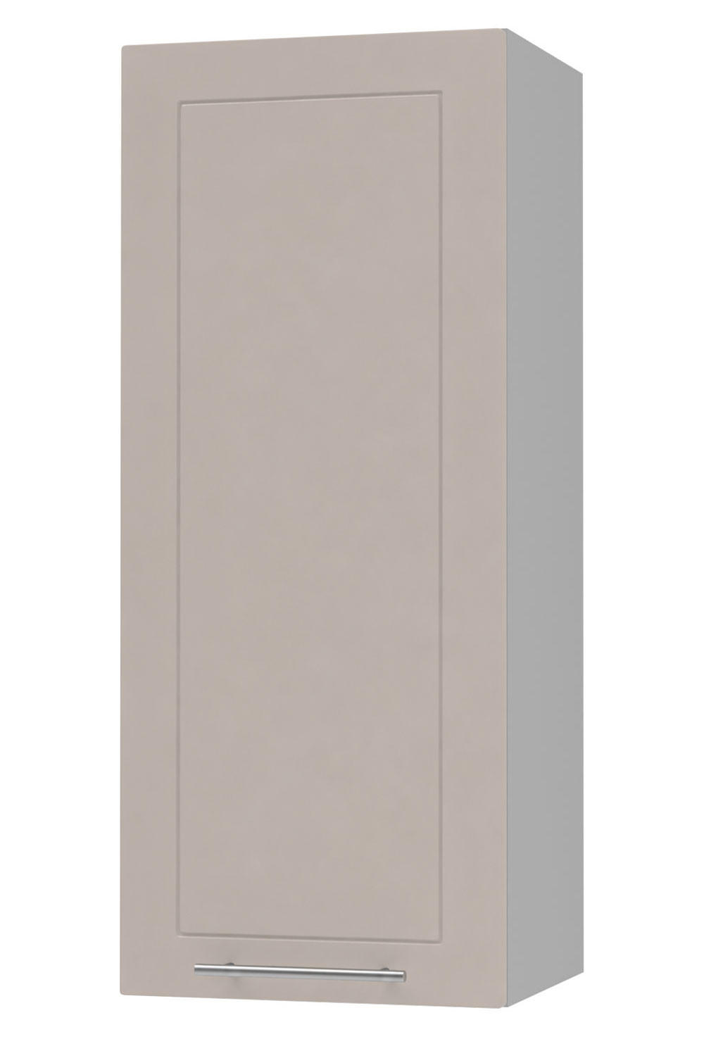 KÜCHENHÄNGESCHRANK Kvantum W4/40 Grau / Kaschmir Matt 40 / 32,5 / 96cm - Kaschmir/Grau, Holz/Holzwerkstoff (40/96/32.5cm) - Feldmann-Wohnen