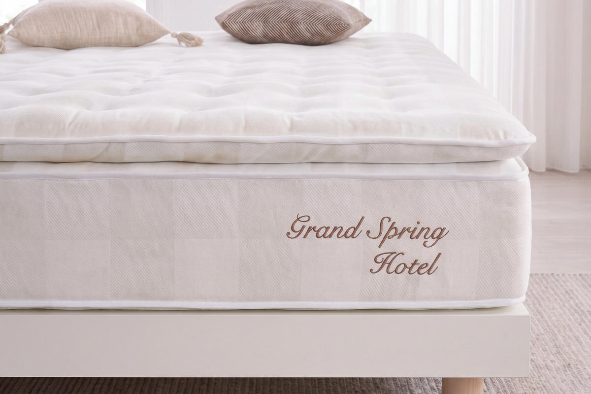 MATRATZE Grand Spring Hotel - 135X190 cm- Härtegrad H3/H4 - Beige, Textil (135/190cm) - Moonia
