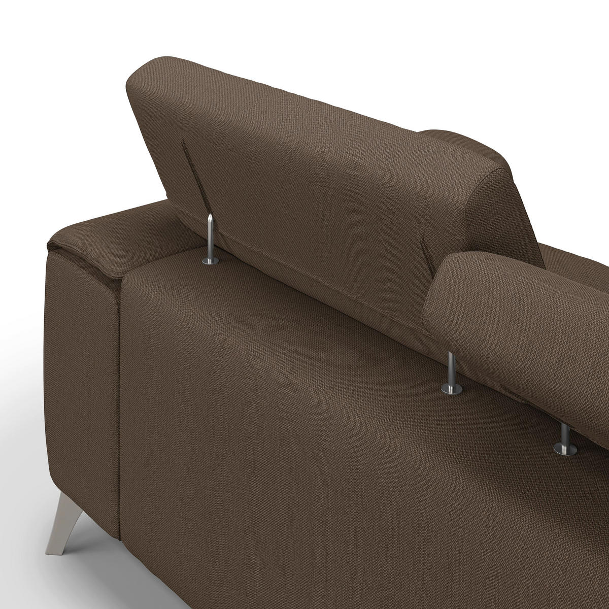 LINEARSOFA Fusion - Braun, Textil (260/74/102cm) - Divani.store