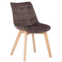 ESSZIMMERSTUHL Passat Samt, Gestell Buchenholz Natura Braun - Braun/Naturfarben, Holz/Buchenholz (46/82/61cm) - TPFLiving