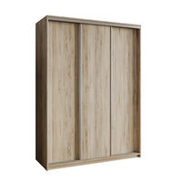 SCHWEBETÜRENSCHRANK NISSE 150/205/60 cm 3-türig Sonoma Eiche - Sonoma Eiche, Holzwerkstoff (150/205/60cm) - MASSENO