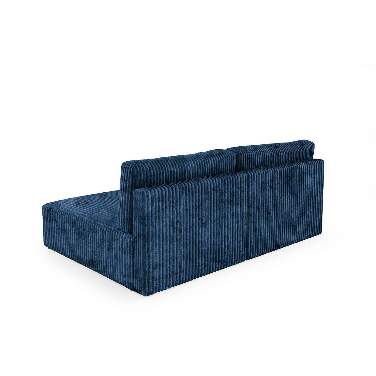 ECKSOFA Angela 3 Sitzplätze Marineblau - Blau, Holz (210/149cm) - Petits-meubles