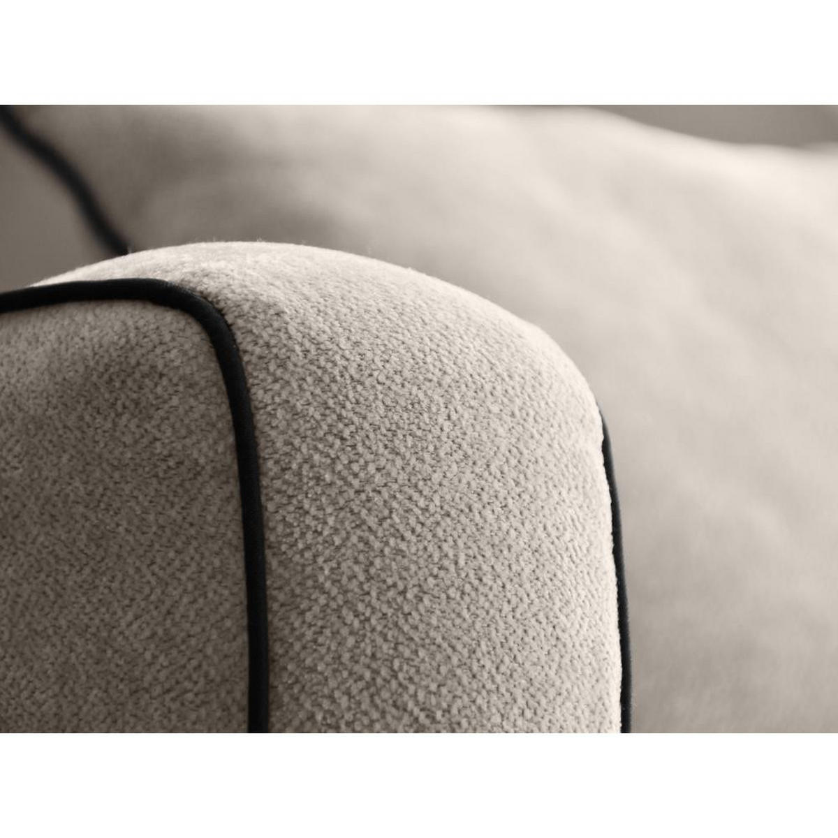 DREHSESSEL Dolce cappuccino velour - Schwarz/Cappuccino, Textil (90/83/90cm) - Beautysofa