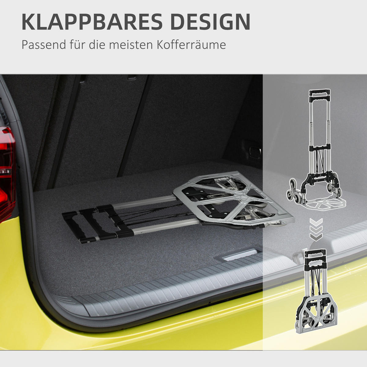 KLAPPBARER Treppensteiger, Silber - Multicolor, Metall (47/100/47cm) - DURHAND