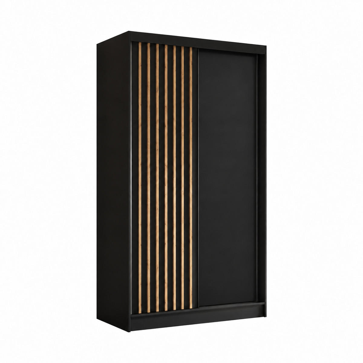 KS Home Concept Kleiderschrank Schwarz 120x216x61 cm