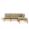 LOUNGESOFA ATREDA rechts - Beige, Holz/Textil (245/74/150cm) - KONSIMO®