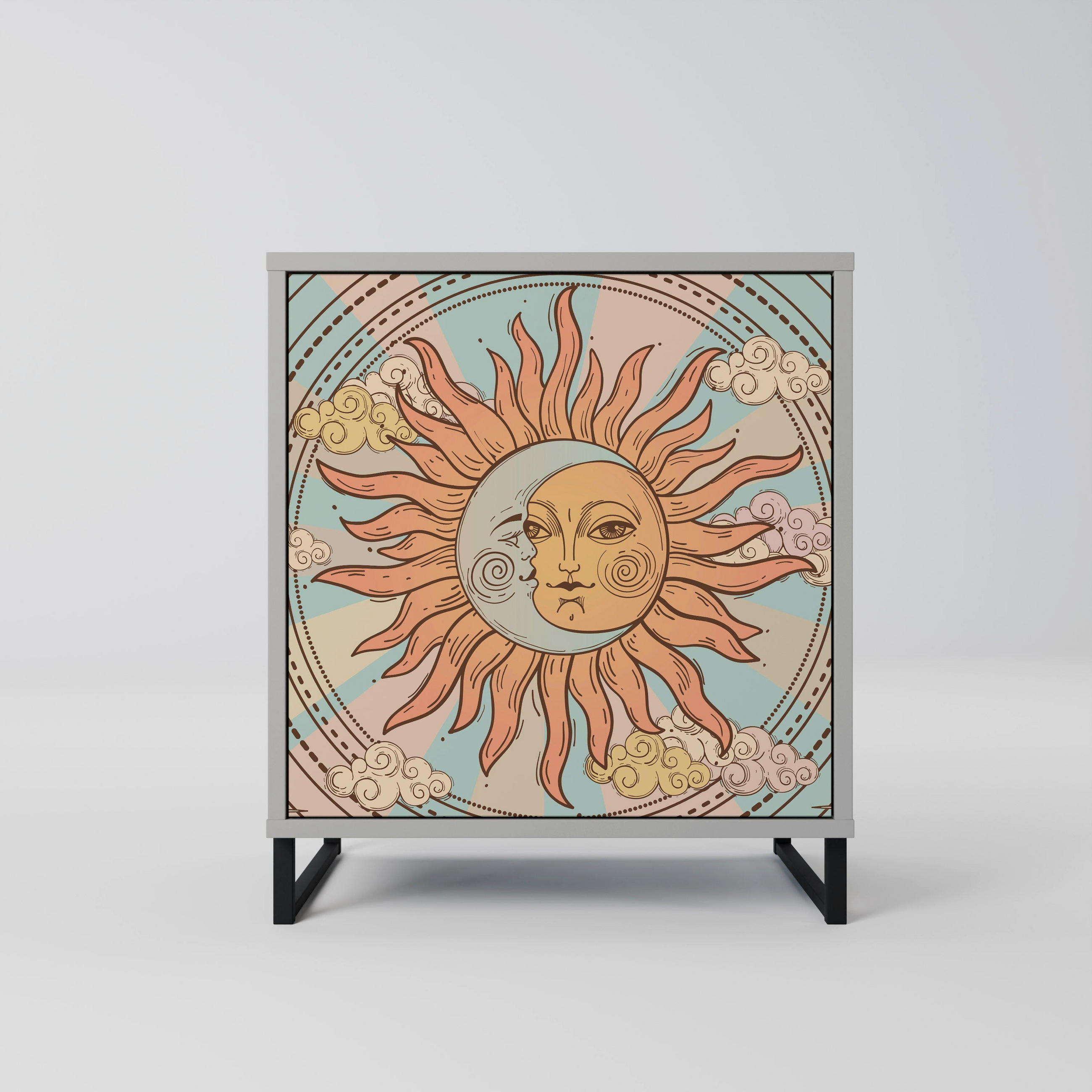 SpaceRebels Sideboard Grau 57.5x67.5x42 cm
