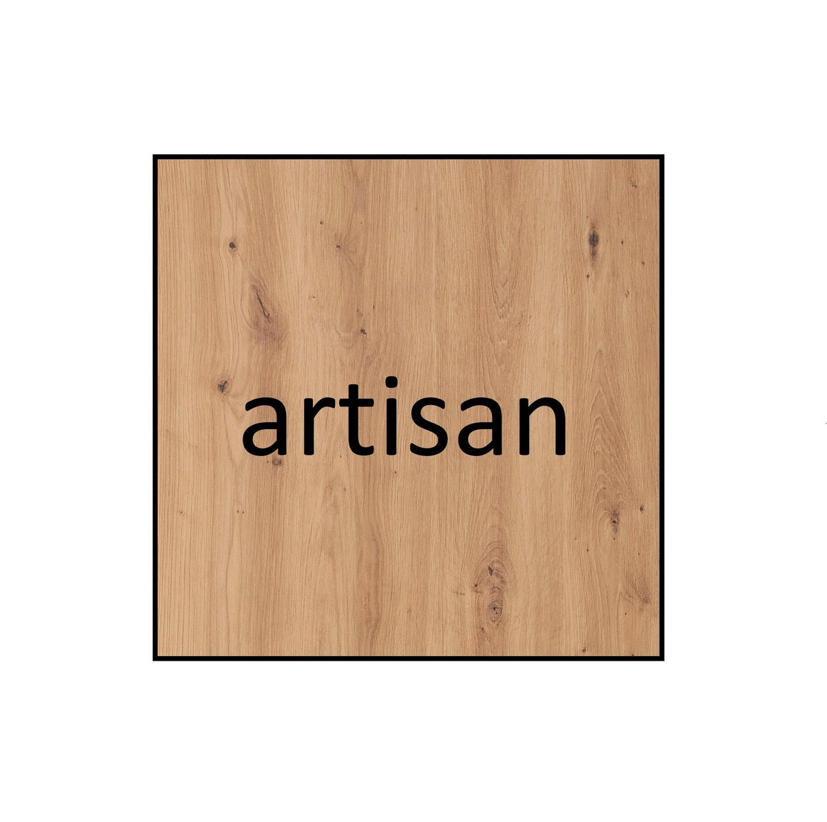 ECKSCHRANK G8/A EICHE ARTISAN 91/195/91 - Schwarz/Eiche Artisan, Holzwerkstoff/Kunststoff (91/195/91cm) - Marmex Möbel