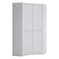 KLEIDERSCHRANK Nava-129 - Weiß, Holzwerkstoff (103/198/103cm) - Lomado