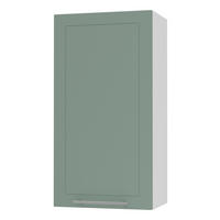 KÜCHENHÄNGESCHRANK Kvantum W4/50 Mint Matt / Weiß Matt 50 / 32,5 / 96cm - Weiß/Mintgrün, Holz/Holzwerkstoff (50/96/32.5cm) - Feldmann-Wohnen