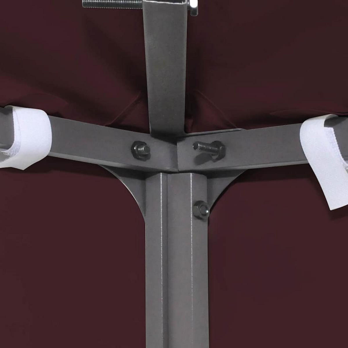 PAVILLONDACH 310 G / M² 3/4 M Weinrot - Rot, Textil (300/400cm) - vidaXL