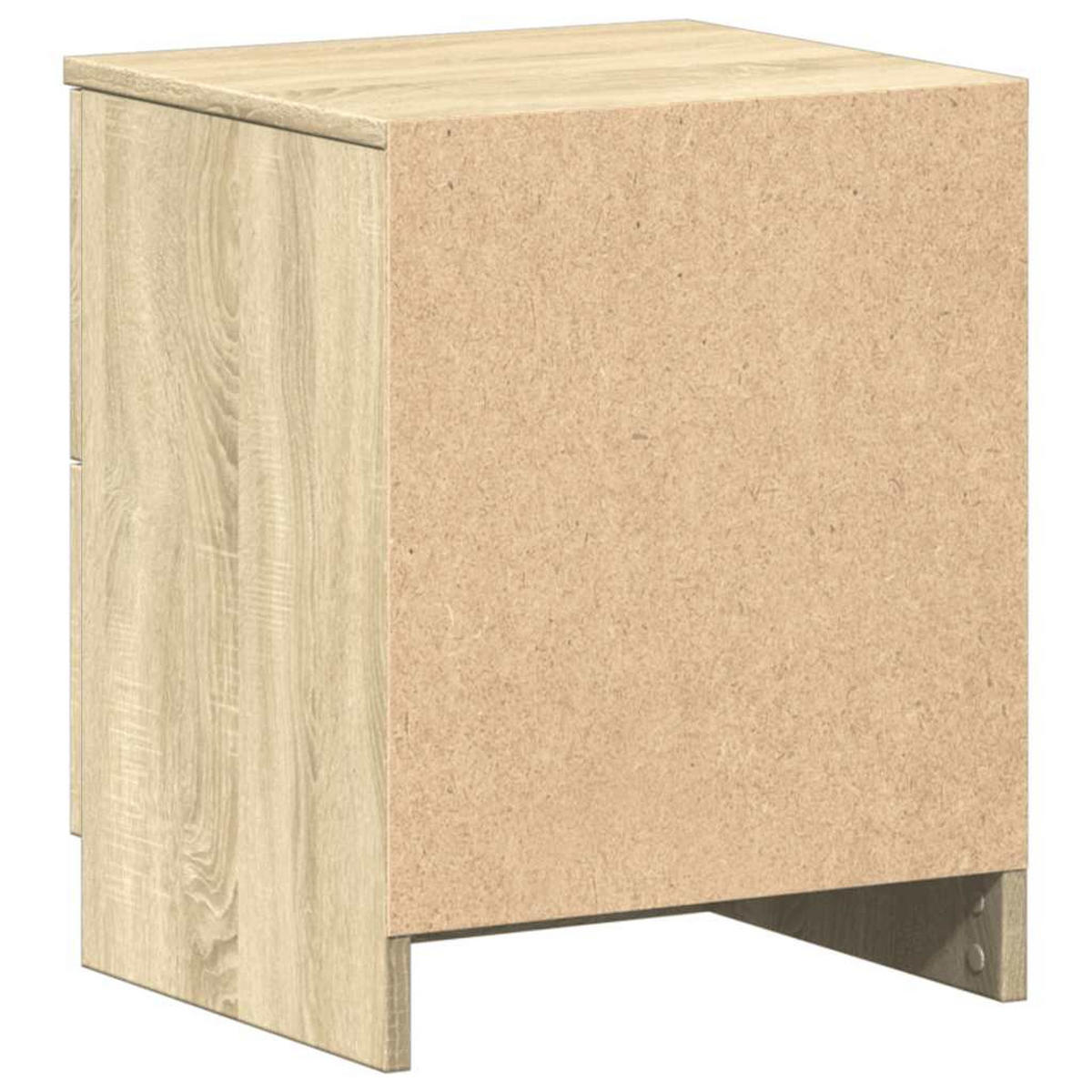 NACHTTISCH Mit 2 Schubladen Sonoma-Eiche 40/36/50 Cm - Braun, Holzwerkstoff (36/50/40cm) - vidaXL