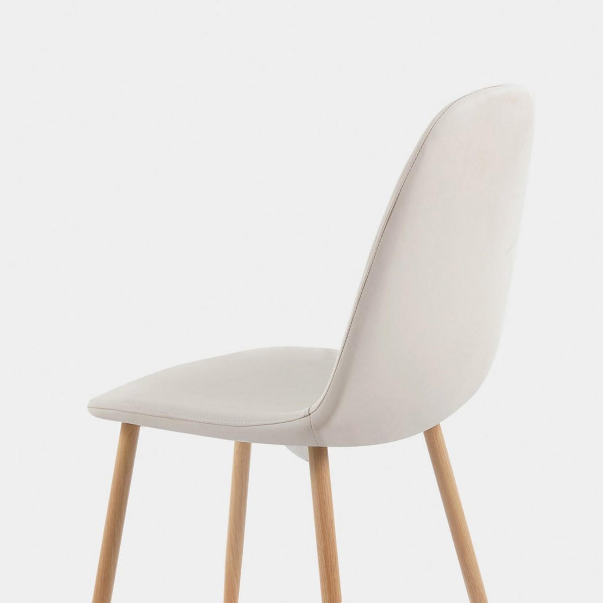 ESSZIMMERSTUHL Elia Beige 44 cm x 84 cm - Beige, Leder (44/84/52cm)