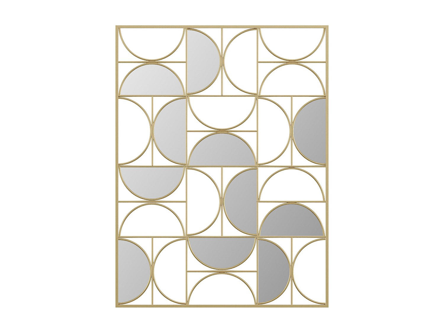 WANDSPIEGEL - 77 cm x 1 cm - Metall - Goldfarben - TAYAN - Goldfarben, Metall (77/102/1cm) - Vente-Unique