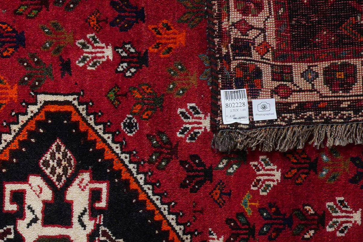 ORIENTTEPPICH handgeknüpft Gashgai Rot 270/165 cm Schurwolle - Rot, Textil (165/270cm) - Looma